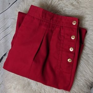 Vintage High-Waisted Red Trousers -Sized like 8/10